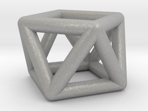0442 Square Antiprism (a=1cm) #001 in Aluminum