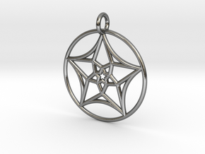 StarNeckLace in Polished Silver