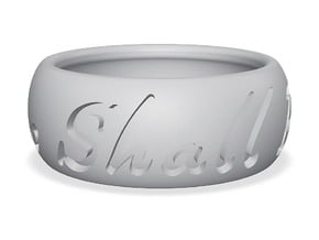 This Too Shall Pass ring size 9.5 in Tan Fine Detail Plastic