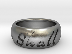 This Too Shall Pass ring size 9.5 in Natural Silver