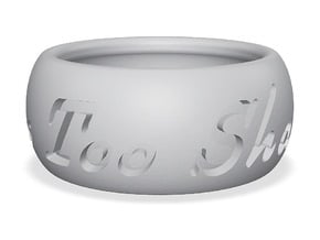 This Too Shall Pass ring size 6 in Tan Fine Detail Plastic