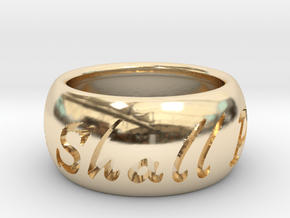 This Too Shall Pass ring size 5 in 14K Yellow Gold