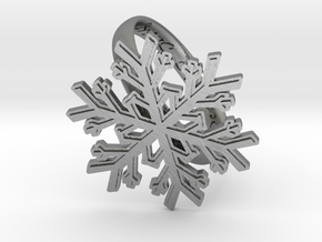 Snowflake Ring 1 d=19.5mm h35d195 in Natural Silver