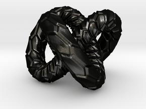 DRAGON Solid Pendant in Matte Black Steel
