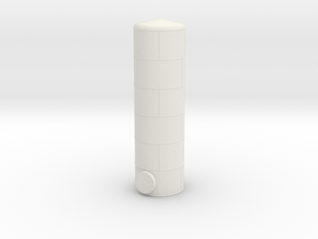 HO Vertical Tank H62mm Welded in White Natural Versatile Plastic