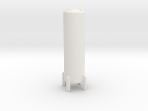 HO Cryogenic Tank H70mm in White Natural Versatile Plastic