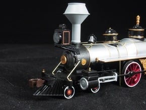 HO scale old time locomotive smokestack set 2 in Tan Fine Detail Plastic