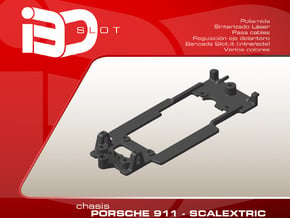 Chasis para Porsche 911 Scx / Altaya / Reprotec in White Natural Versatile Plastic