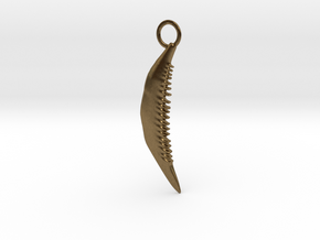 Tooth Pendant in Natural Bronze