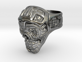 Skull Ring 2016 in Fine Detail Polished Silver