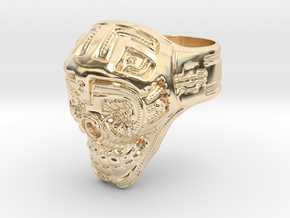 Skull Ring 2016 in 14k Gold Plated Brass