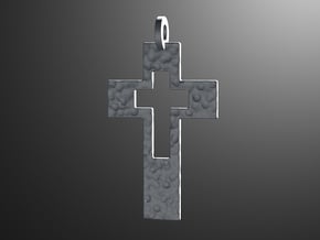 Cross Cutout in Polished Silver