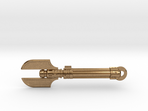 Malgus Saber Keychain in Natural Brass