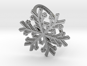 Snowflake Ring 1 d=19.5mm h21d195 in Natural Silver