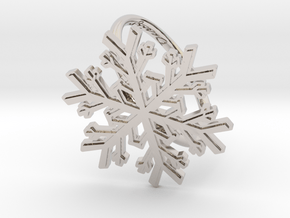Snowflake Ring 1 d=19.5mm h21d195 in Platinum