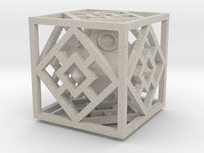 Bipyramidal Cube in Natural Sandstone