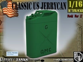 1-16 Jerrycan US Army in Green Processed Versatile Plastic