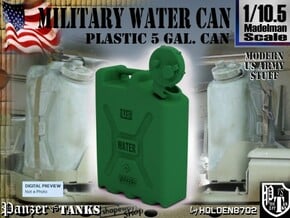 1-10.5 Military Water Can in Green Processed Versatile Plastic