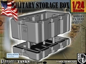 1-24 Military Storage Box in White Processed Versatile Plastic