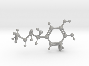 Adrenaline Molecule Pendant in Aluminum