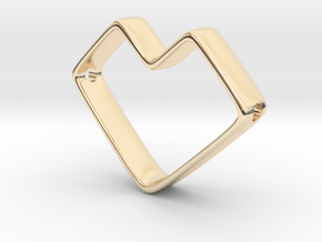 Future Love Pendant in 14k Gold Plated Brass