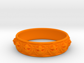 SKULLZ bangle in Orange Processed Versatile Plastic