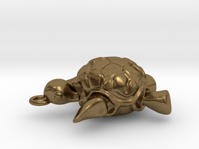 Sea turtle pendant in Natural Bronze