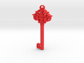 CosmicKey pendant  in Red Processed Versatile Plastic