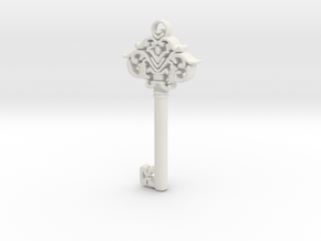 CosmicKey pendant  in White Natural Versatile Plastic