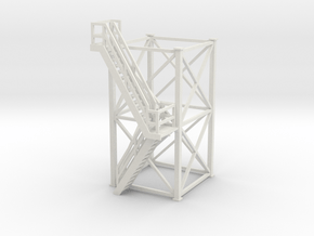 'S Scale' - 10'x10'x20' Tower With Outside Stairs in White Natural Versatile Plastic