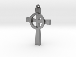 Celtic Cross 4 in Natural Silver