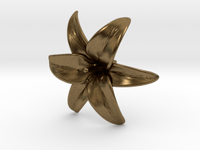 Lily Blossom (large) in Natural Bronze