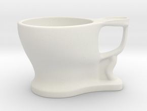 TOILET CUP 01 in White Natural Versatile Plastic