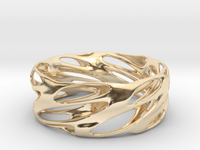 Bracelet Spiral in 14k Gold Plated Brass