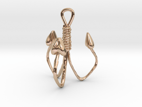 Hooked on love in 14k Rose Gold Plated Brass