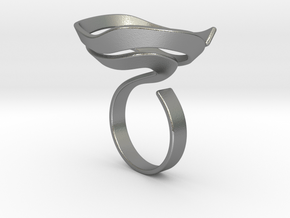 Swirl ring - size 7 in Natural Silver