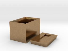 Box For Screws in Natural Brass