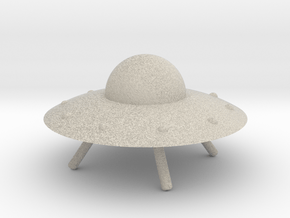 UFO with Landing Gear in Natural Sandstone