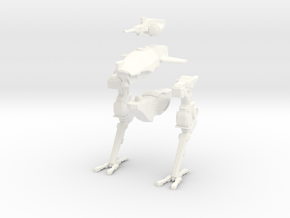 Dorgasb mech - biped variant. 15mm (1/100) in White Processed Versatile Plastic