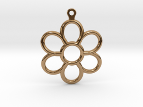 Share Your Smile With Me Sunflower Earrings (Small in Polished Brass