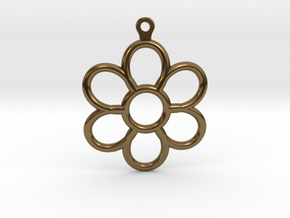 Share Your Smile With Me Sunflower Earrings (Small in Polished Bronze