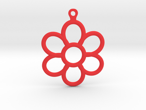 Share Your Smile With Me Sunflower Earrings (Small in Red Processed Versatile Plastic