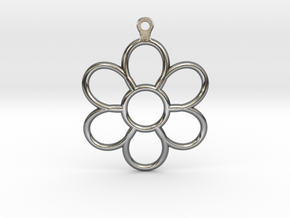 Share Your Smile With Me Sunflower Earrings (Big)  in Polished Silver
