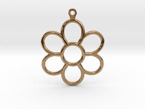 Share Your Smile With Me Sunflower Earrings (Big)  in Polished Brass