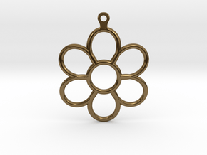 Share Your Smile With Me Sunflower Earrings (Big)  in Polished Bronze