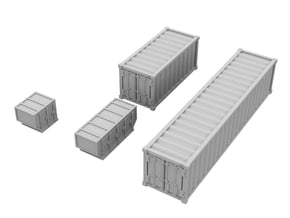 1:500_Containers [x40][A] in Tan Fine Detail Plastic