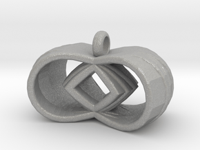Tri-Infinity Diamond Pendant in Aluminum