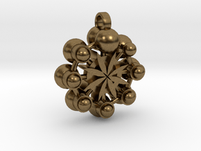 Flower Of Life In Circular Multiverse Love Engine in Natural Bronze