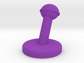 Custom Monopoly Microphone piece in Purple Processed Versatile Plastic