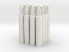 16x Pegs 2.0 in White Natural Versatile Plastic